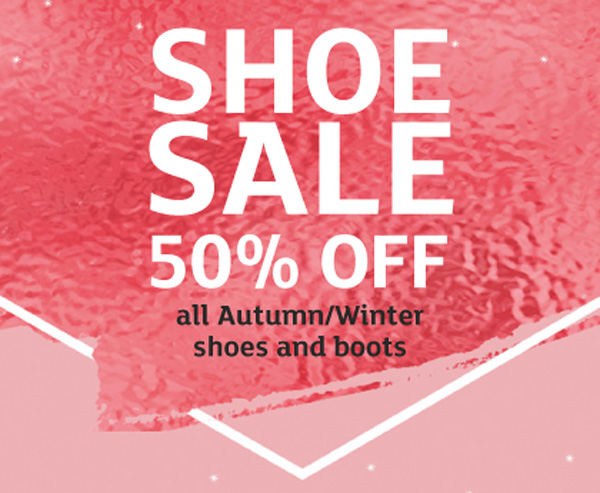 Shoe Sale -  50% off now on